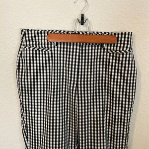 White House Black Market gingham slim crop sets 8 long curvy